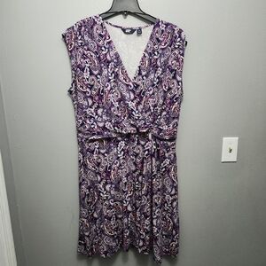 Lands end women's dress size 1X (16-18) purple